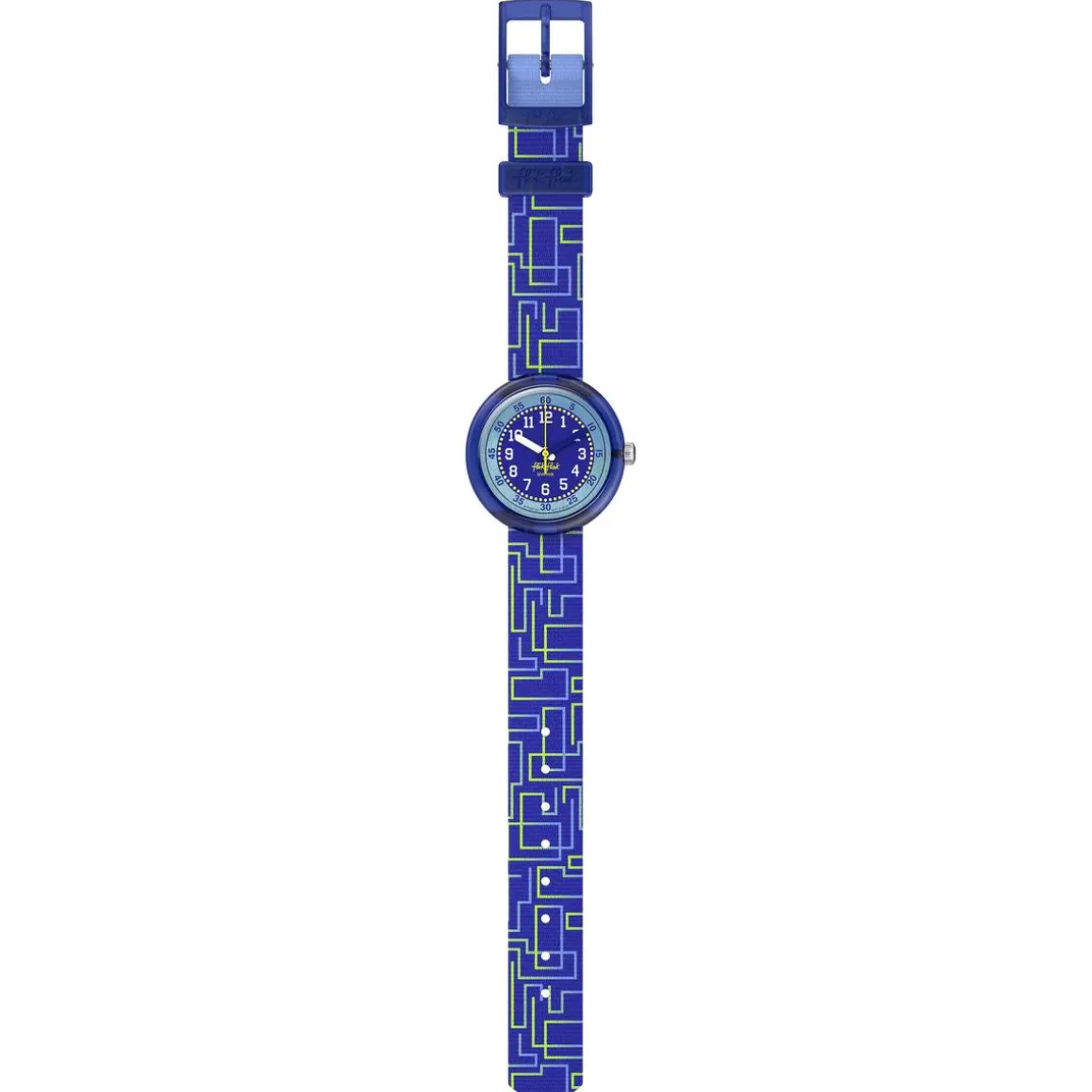 Montre FLIK FLAK pattern paradise enfant bracelet pet recycle bleu