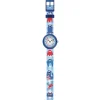 Montre FLIK FLAK pattern paradise enfant bracelet pet recycle bleu