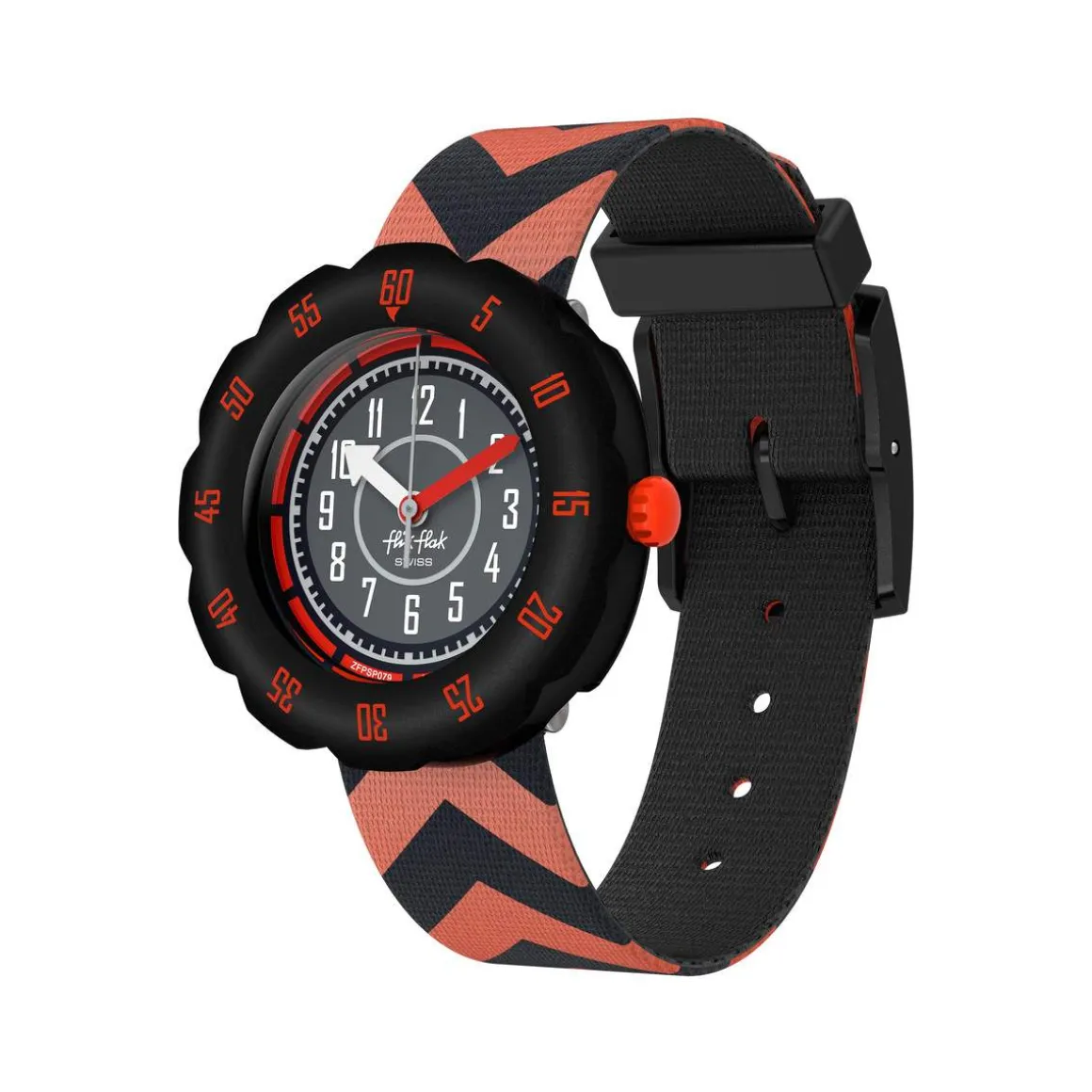 Montre FLIK FLAK pattern paradise enfant bracelet pet recycle noir