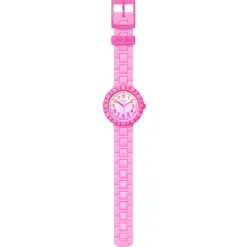 Montre FLIK FLAK PINK SPLASH enfant bracelet silicone rose
