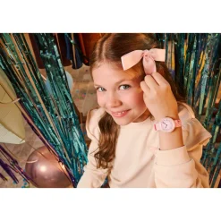 Montre FLIK FLAK showtime enfant bracelet pet recycle rose