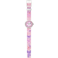 Montre FLIK FLAK showtime enfant bracelet pet recycle rose