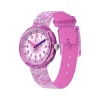 Montre FLIK FLAK showtime enfant bracelet pet recycle rose