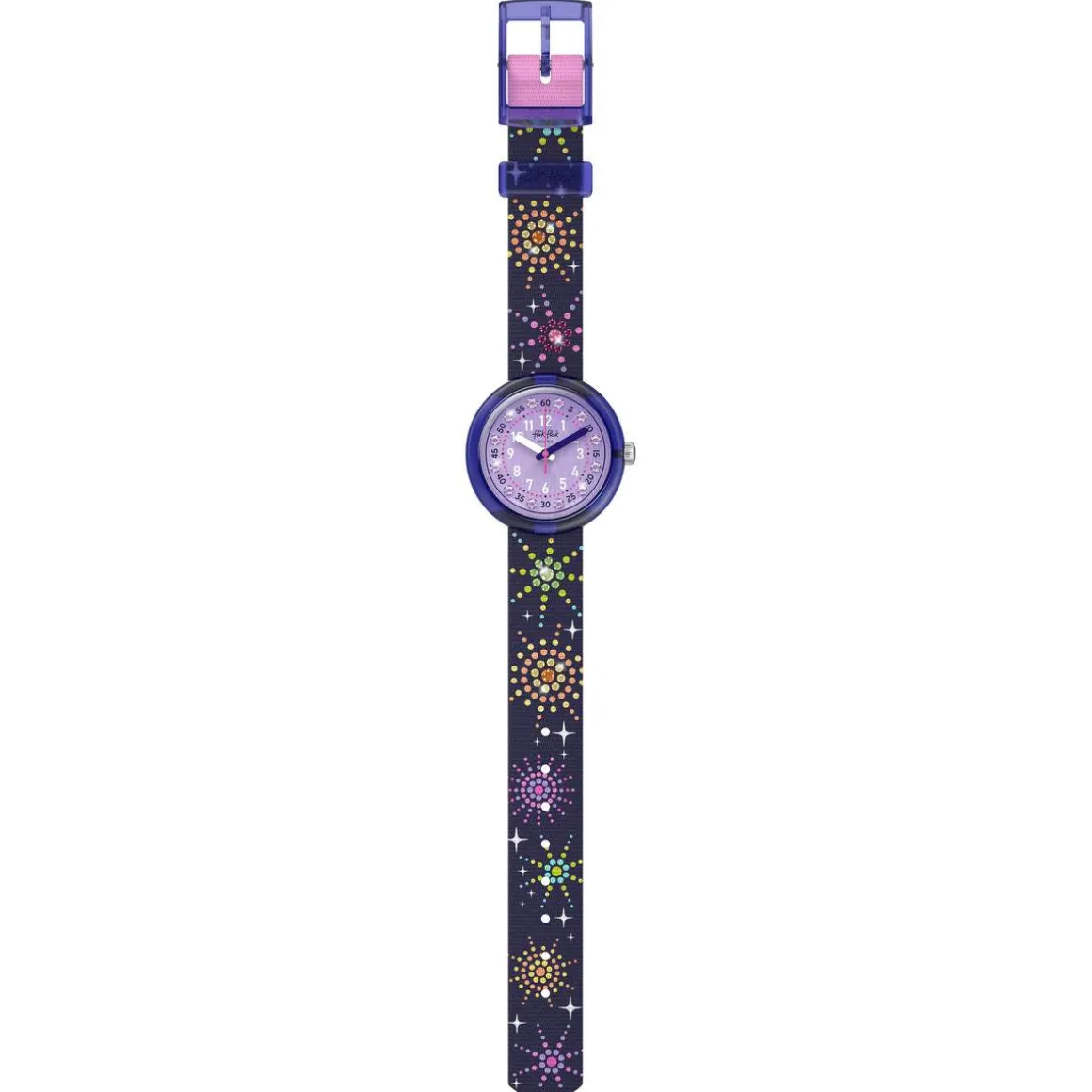 Montre FLIK FLAK showtime enfant bracelet pet recycle violet
