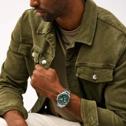Montre FOSSIL autocross homme bracelet acier inoxydable