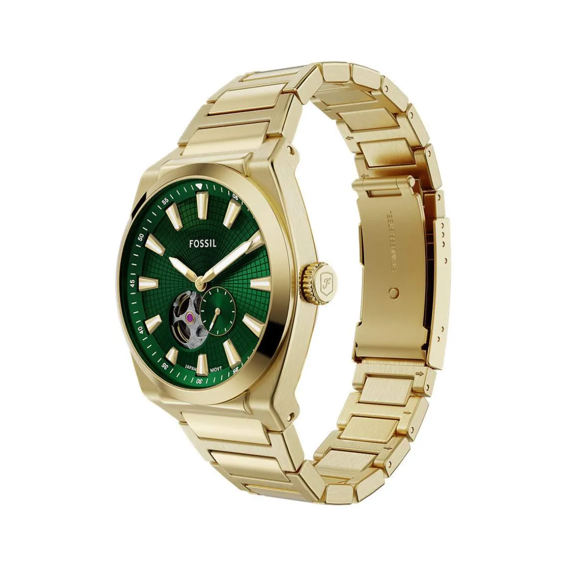 Montre FOSSIL automatic homme automatique, bracelet acier inoxydable doré