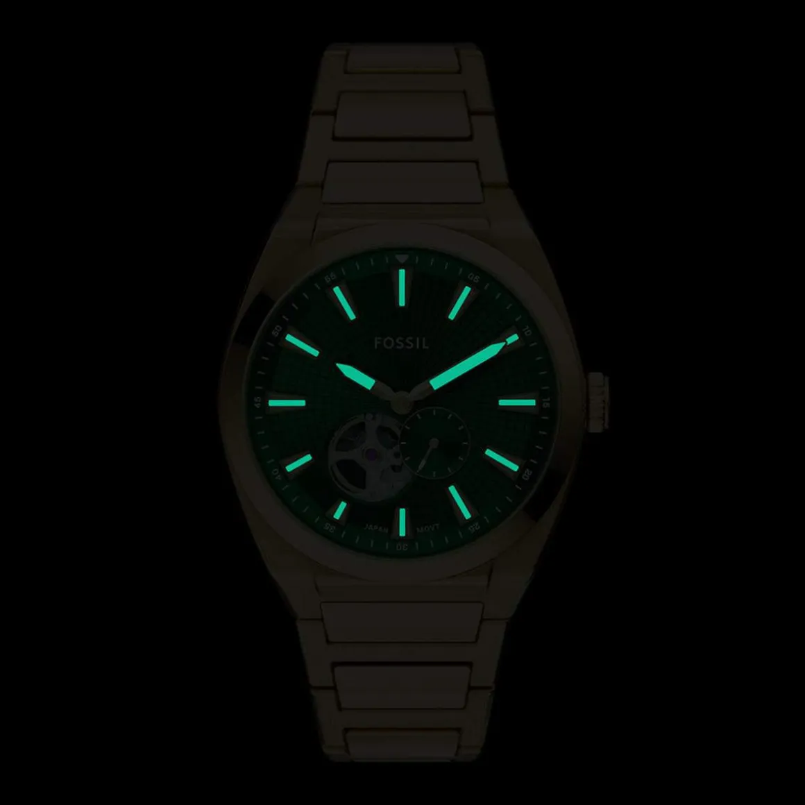 Montre FOSSIL automatic homme automatique, bracelet acier inoxydable doré