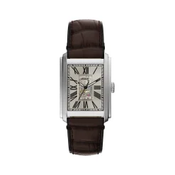 Montre FOSSIL automatic homme automatique, bracelet cuir marron