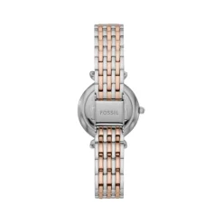 Montre FOSSIL carlie mini femme bracelet acier inoxydable bicolore