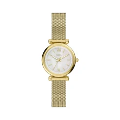 Montre FOSSIL carlie mini femme bracelet acier inoxydable doré