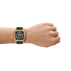 Montre FOSSIL crosby homme bracelet cuir noir