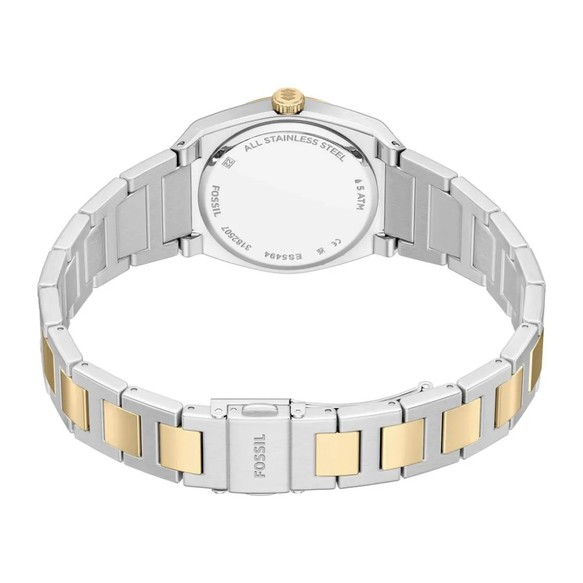 Montre FOSSIL everett femme bracelet acier inoxydable bicolore jaune
