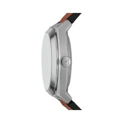 Montre fossil everett homme automatique, bracelet cuir marron