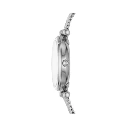 Montre Fossil femme acier chromé milanais