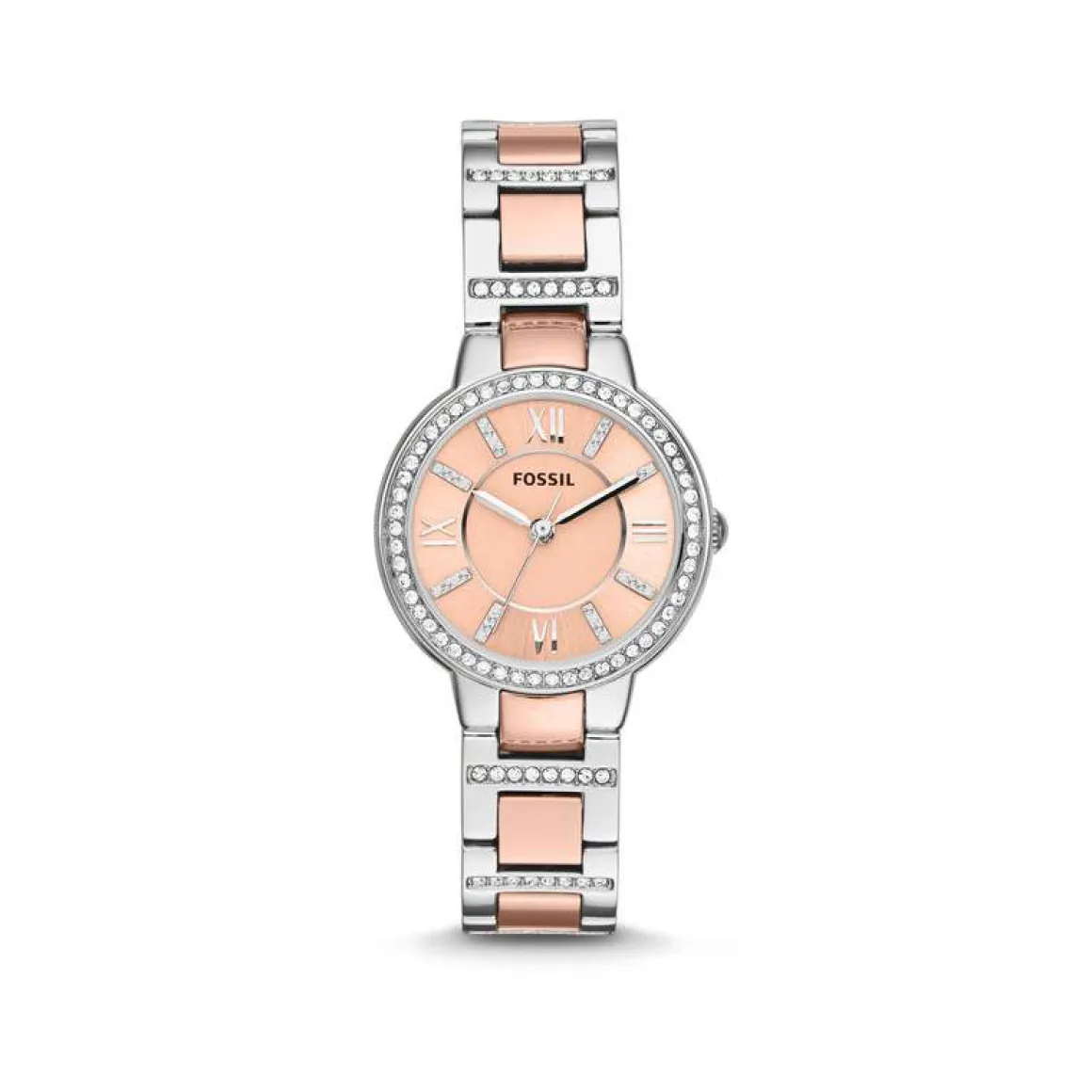 Montre Fossil femme acier doré rose