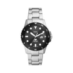 Montre FOSSIL FOSSIL blue dive homme bracelet acier inoxydable argent