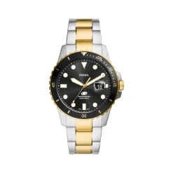 Montre FOSSIL FOSSIL blue dive homme bracelet acier inoxydable bicolore