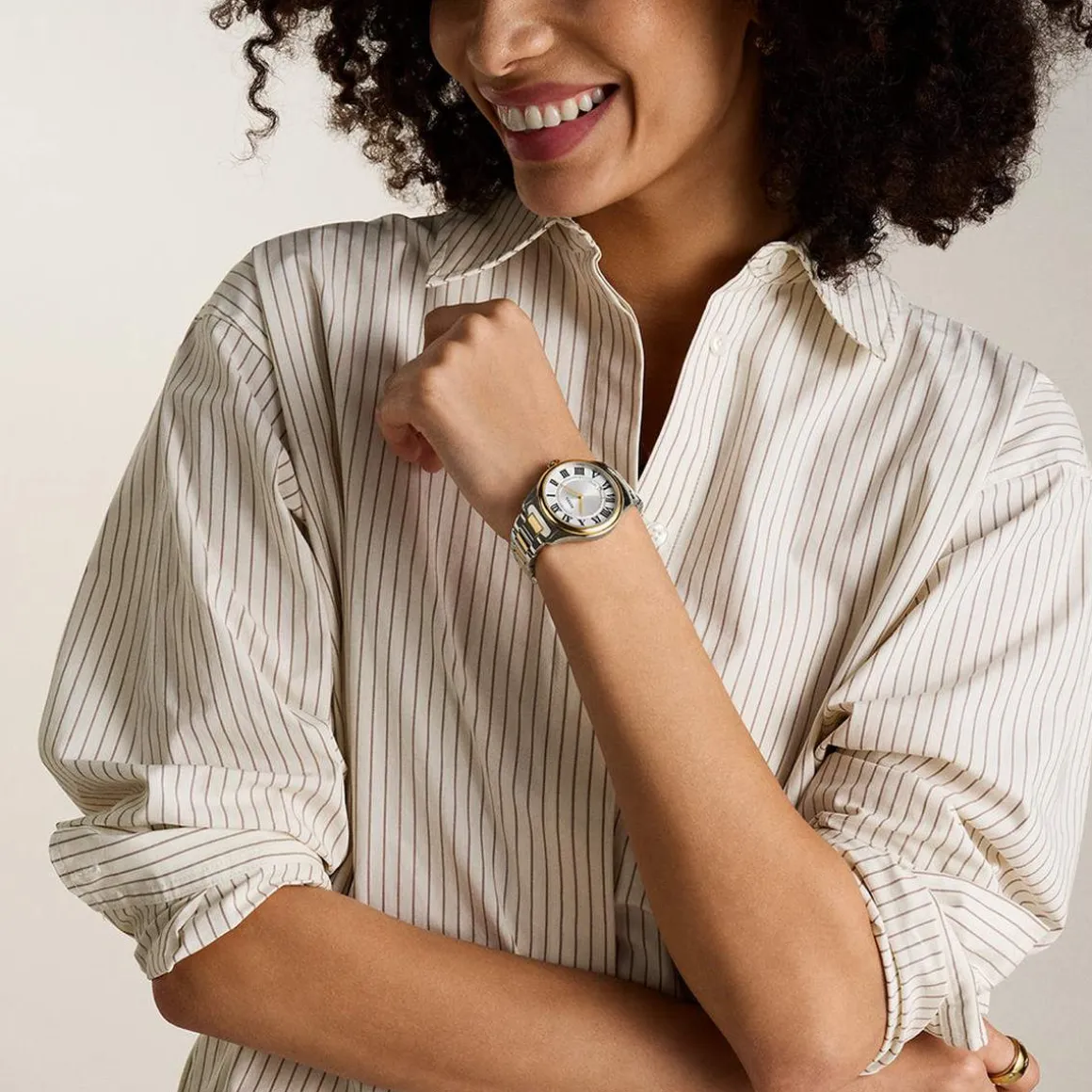 Montre FOSSIL gilmore femme bracelet acier inoxydable bicolore