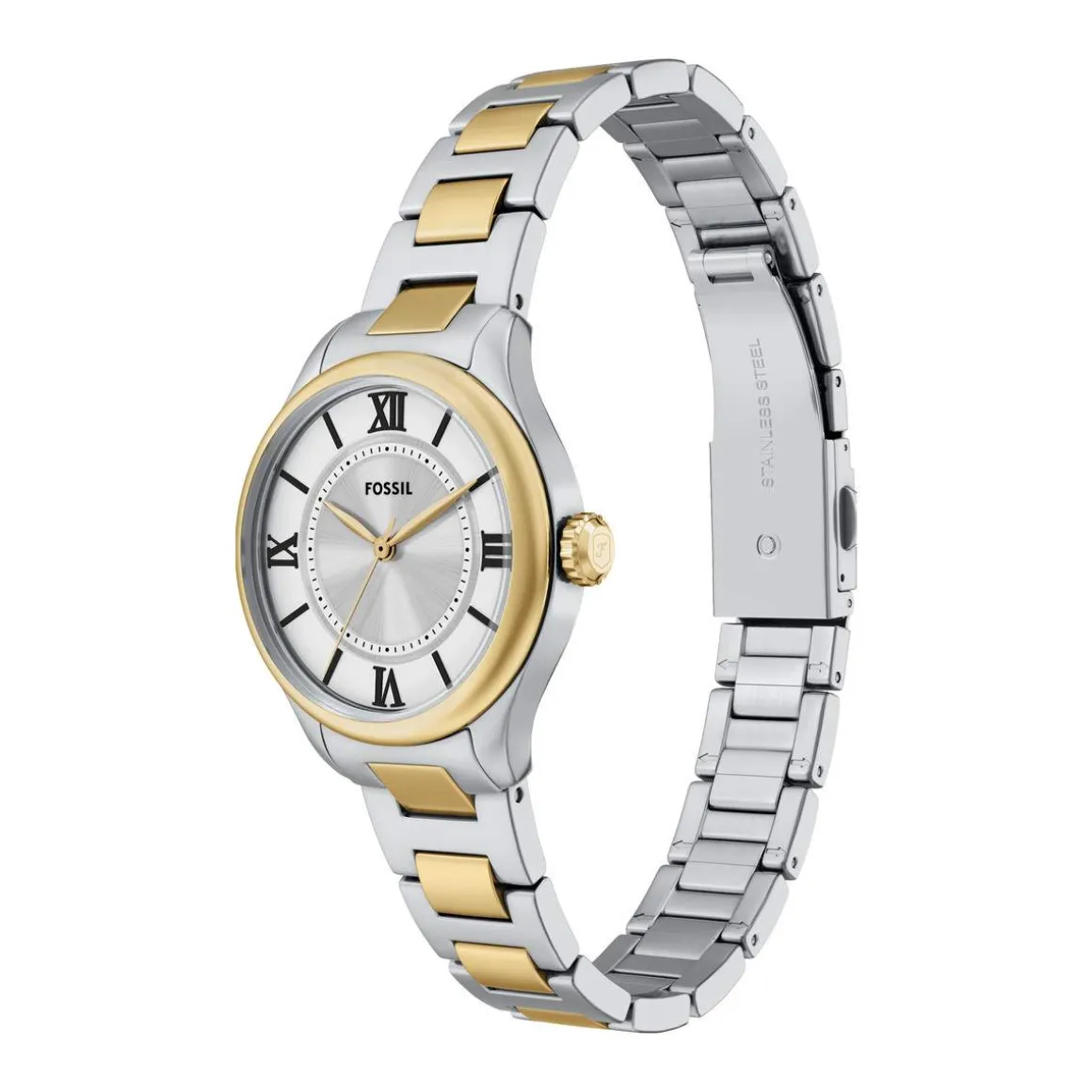 Montre FOSSIL gilmore femme bracelet acier inoxydable bicolore
