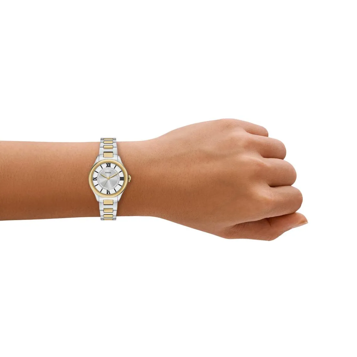 Montre FOSSIL gilmore femme bracelet acier inoxydable bicolore