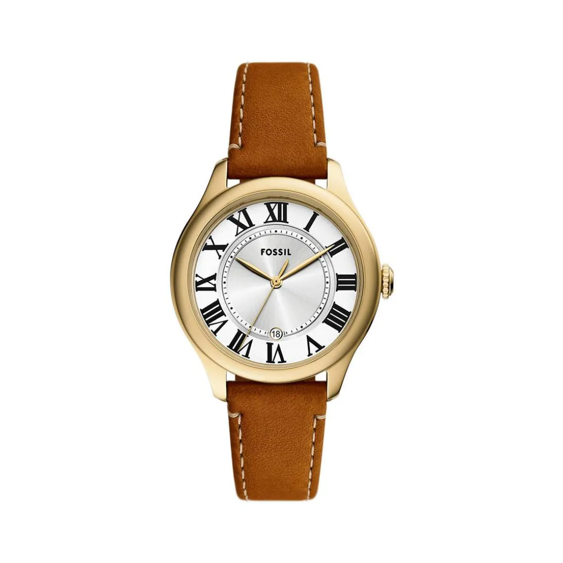 Montre FOSSIL gilmore femme bracelet cuir marron