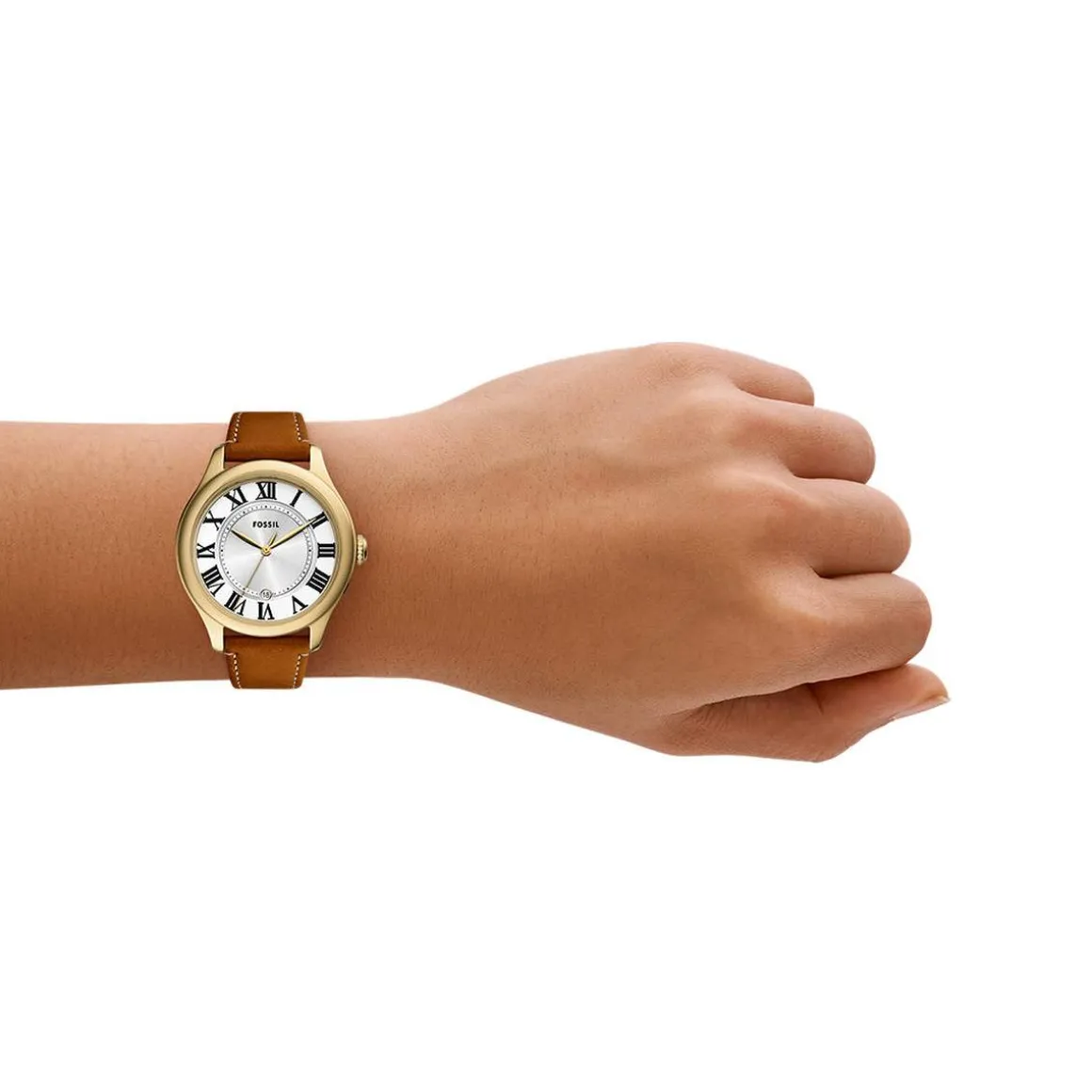 Montre FOSSIL gilmore femme bracelet cuir marron