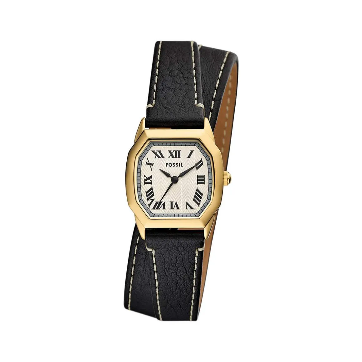 Montre FOSSIL harlow femme bracelet cuir noir