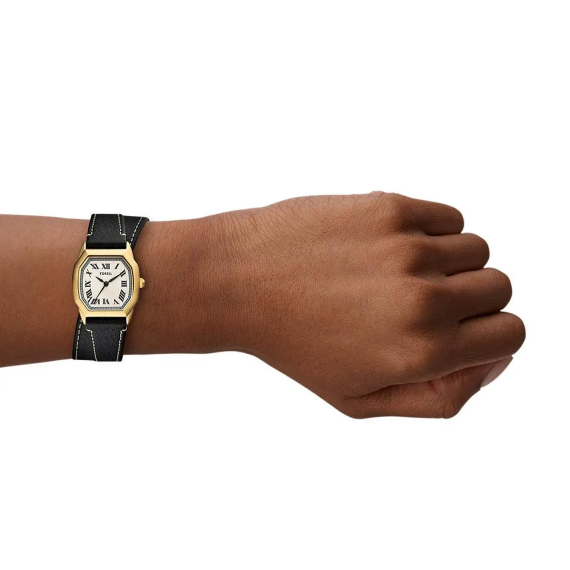Montre FOSSIL harlow femme bracelet cuir noir
