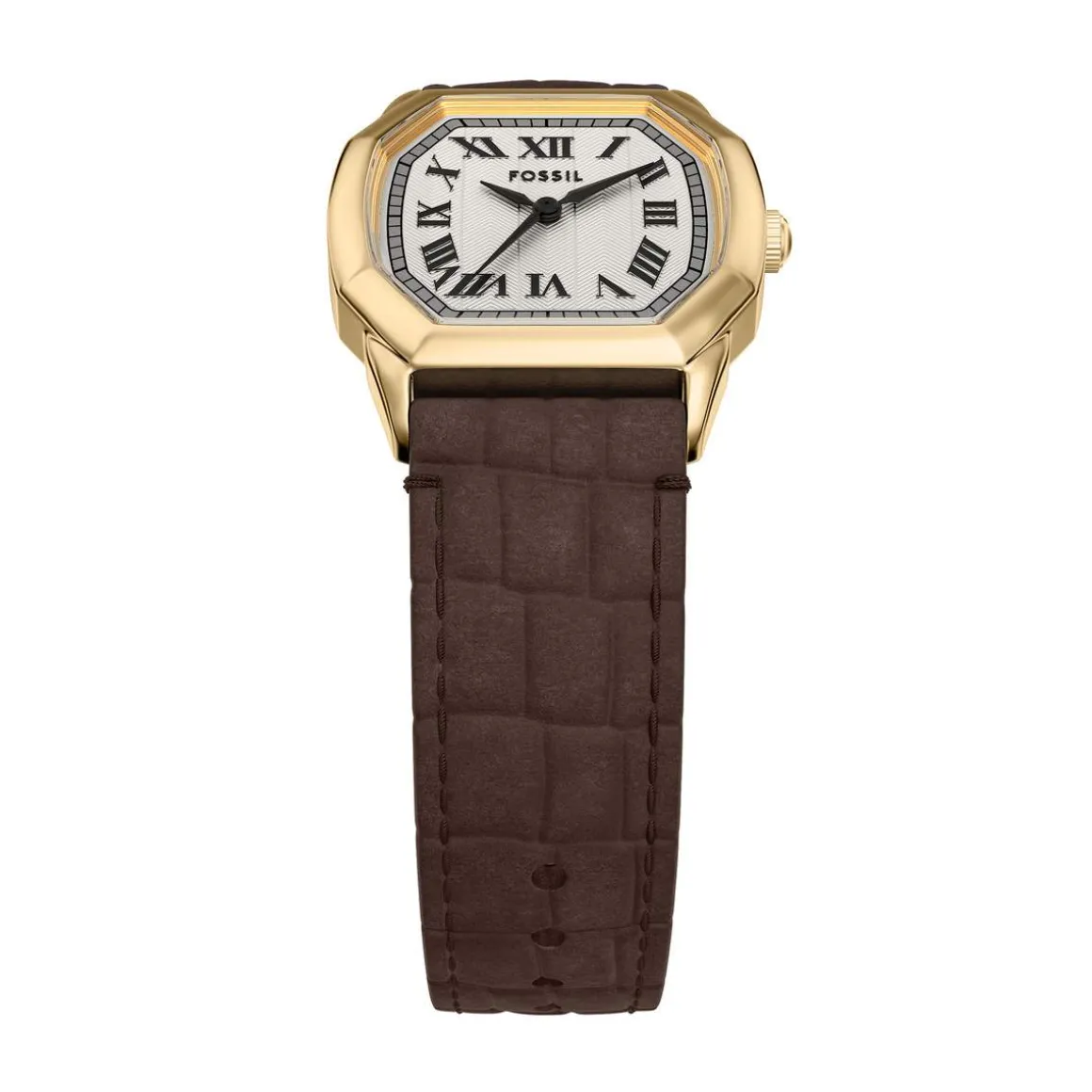 Montre FOSSIL harlow femme bracelet cuir marron