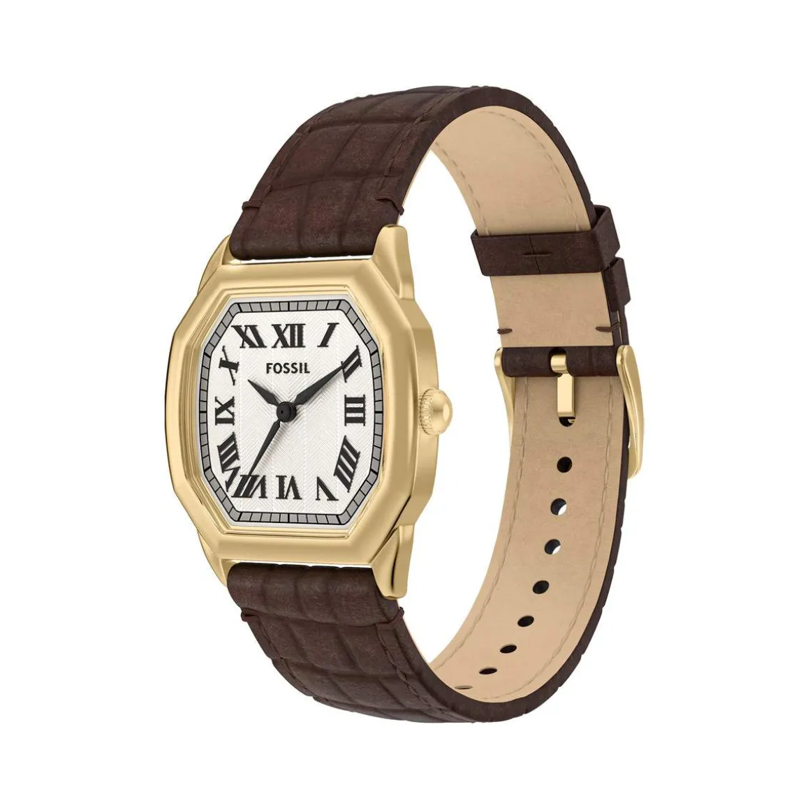 Montre FOSSIL harlow femme bracelet cuir marron