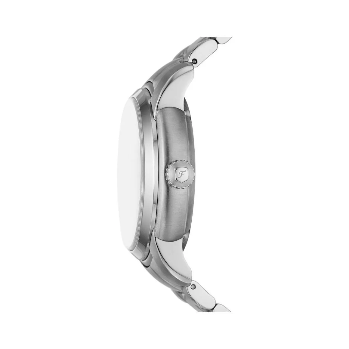 Montre FOSSIL heritage homme automatique, bracelet acier inoxydable argent