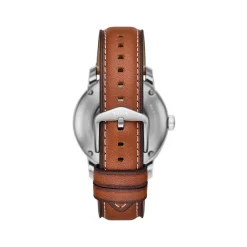 Montre FOSSIL heritage homme automatique, bracelet cuir marron