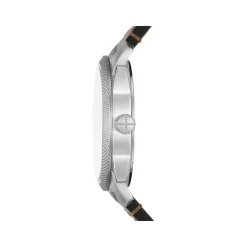 Montre FOSSIL homme acier bracelet cuir marron
