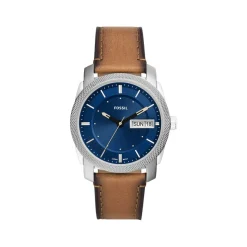 Montre FOSSIL homme acier bracelet cuir marron