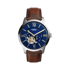 montre Fossil homme automatique cuir marron