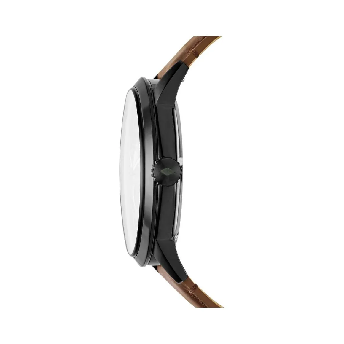 Montre Fossil homme automatique acier cuir marron
