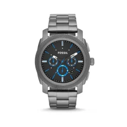Montre Fossil homme chronographe acier gris