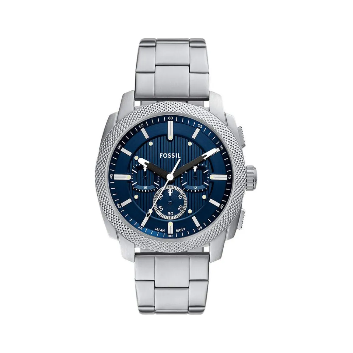 Montre FOSSIL machine homme bracelet acier inoxydable argent