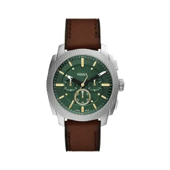 Montre FOSSIL machine homme bracelet cuir marron