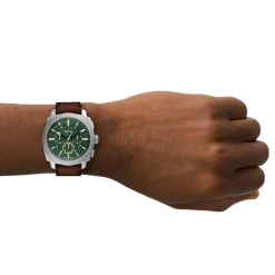 Montre FOSSIL machine homme bracelet cuir marron