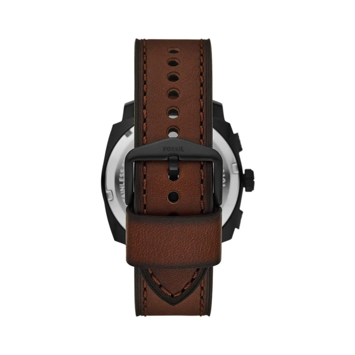 Montre FOSSIL machine homme bracelet cuir marron