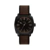 Montre FOSSIL machine homme bracelet cuir marron