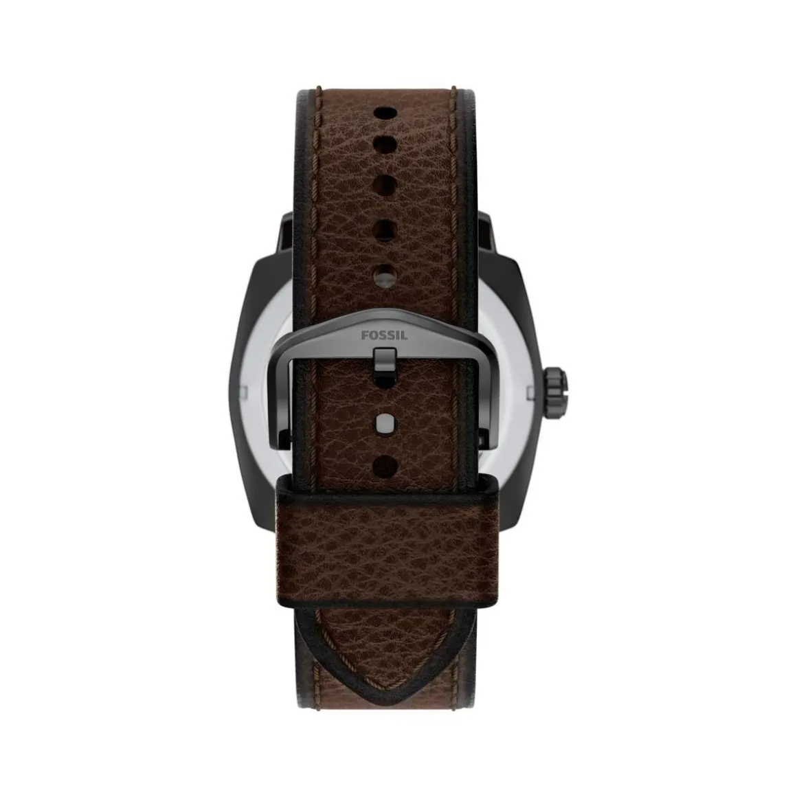 Montre FOSSIL machine homme bracelet cuir marron