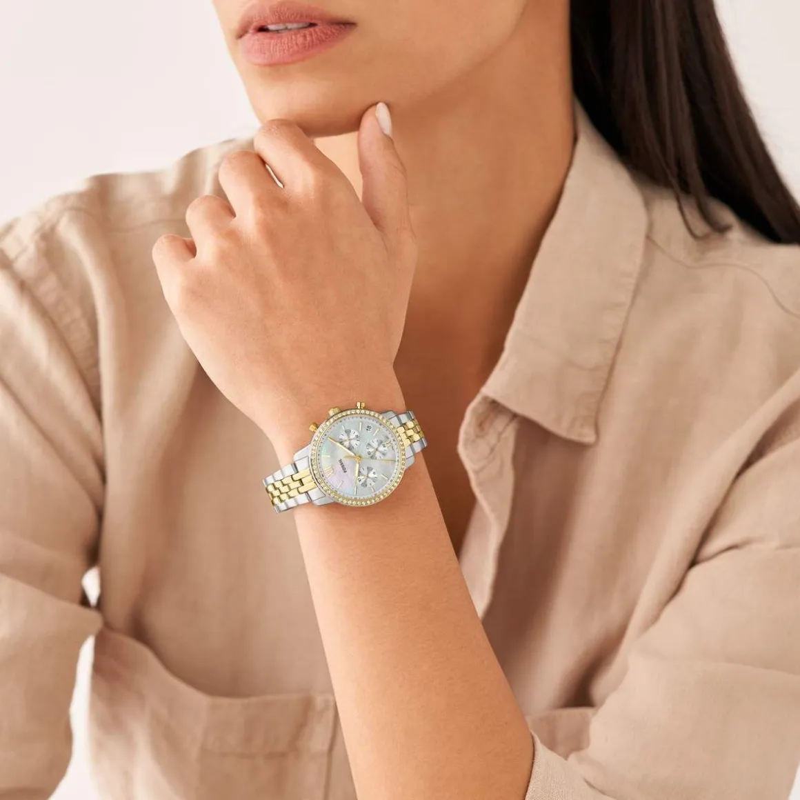 Montre FOSSIL Neutra femme chronographe acier