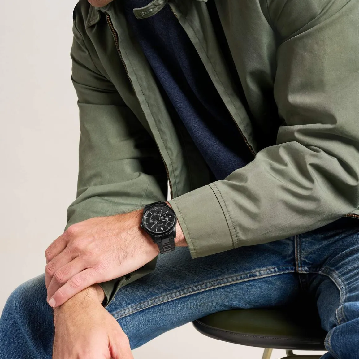 Montre FOSSIL pearson homme bracelet acier inoxydable noir