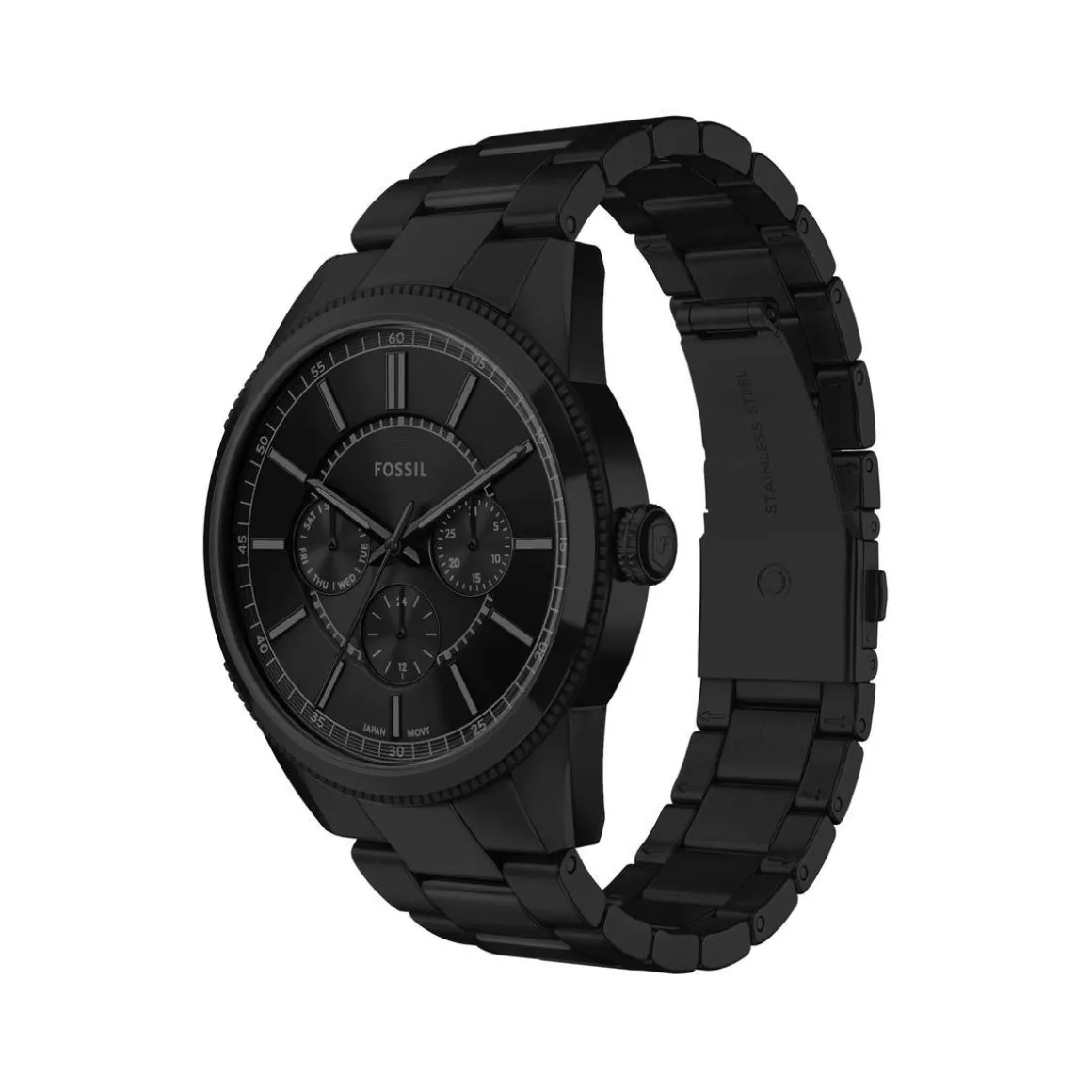 Montre FOSSIL pearson homme bracelet acier inoxydable noir