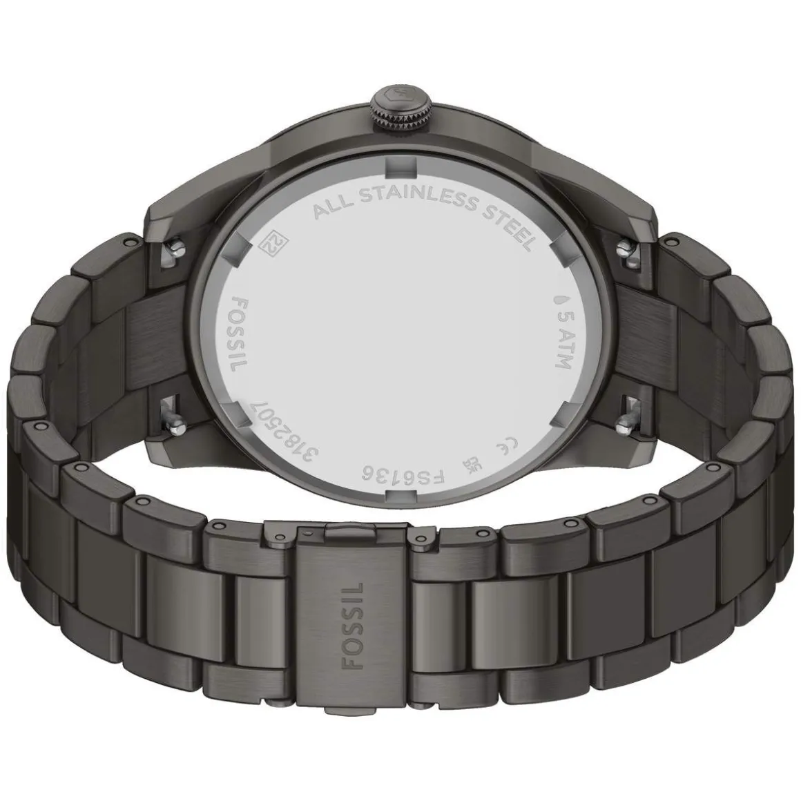 Montre FOSSIL pearson homme bracelet acier inoxydable gris anthracite