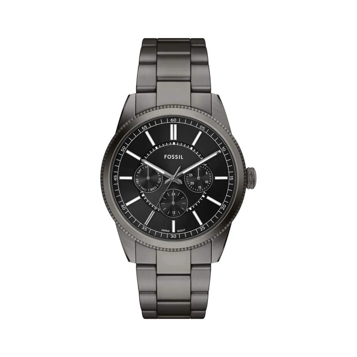 Montre FOSSIL pearson homme bracelet acier inoxydable gris anthracite