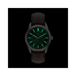 Montre FOSSIL pearson homme bracelet cuir marron