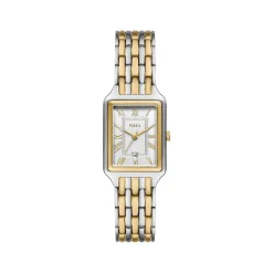 Montre fossil raquel femme bracelet acier inoxydable bicolore cadran 23mm